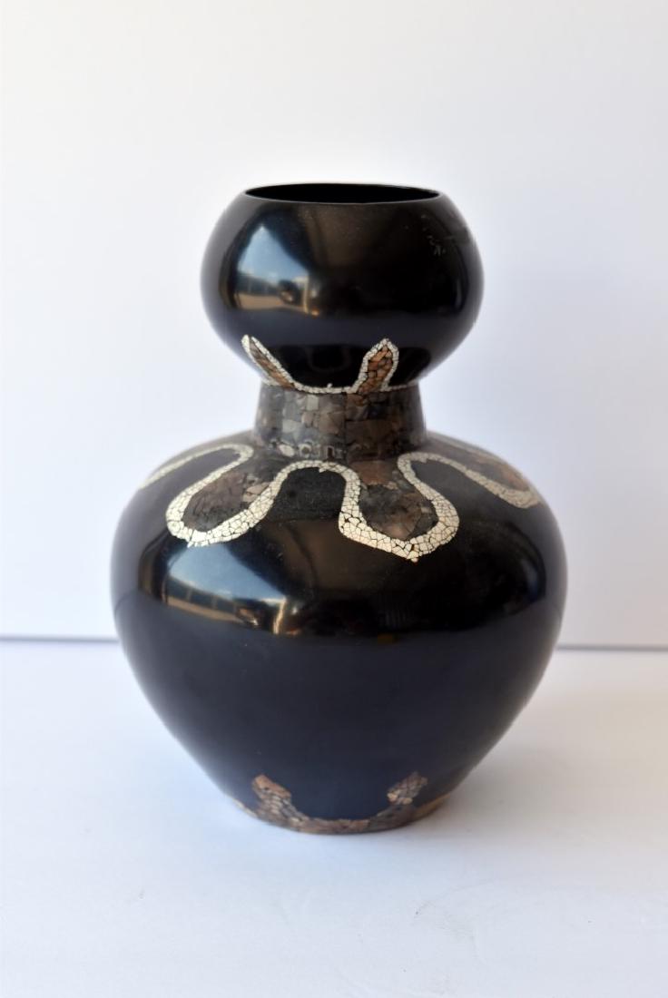 French Eggshell Lacquered Vase (1 of 9)