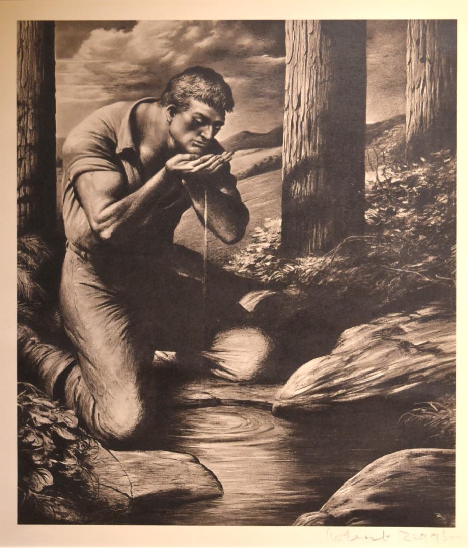 Robert Riggs; 20thC. American Lithograph Signed (1 of 5)