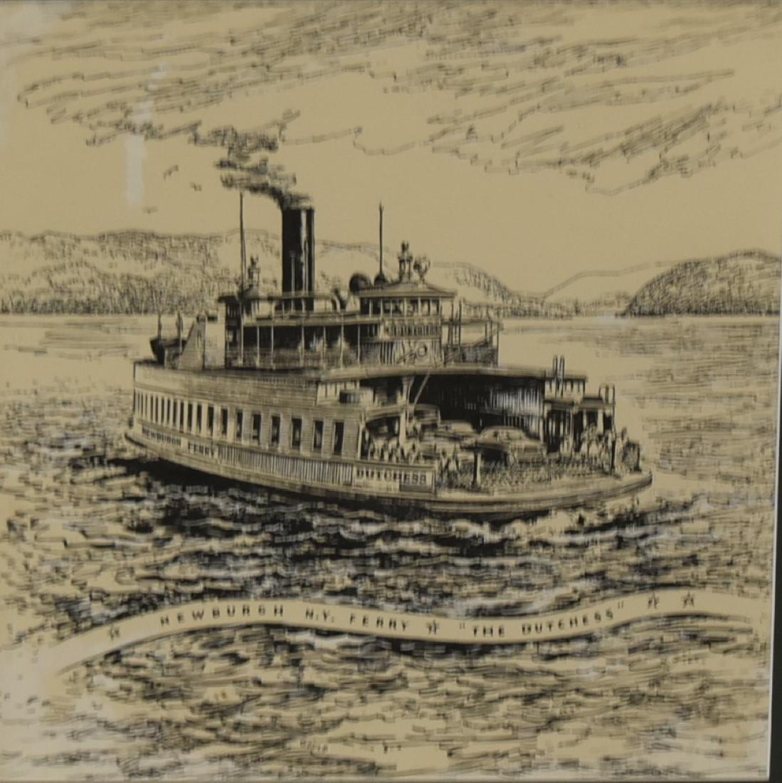 John Gould; 20thC. Pen and Ink Illustration Signed (1 of 5)