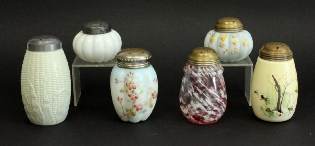 Lot of Six(6) American Victorian Glass Sugar Shakers (1 of 6)
