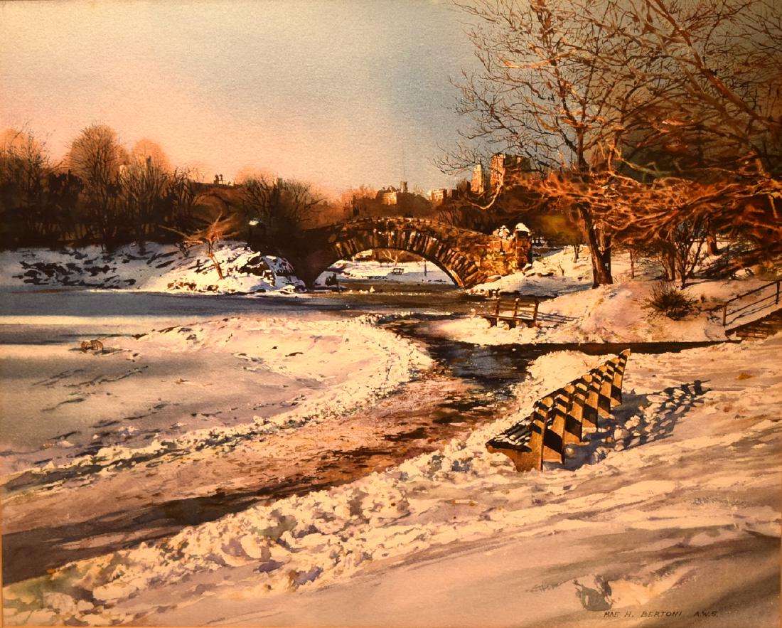 Mae Henriksen Bertoni; 20thC. American Watercolor (1 of 9)