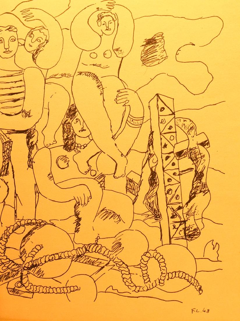 Fernand Leger(after); 20thC. Pen and Ink Drawing - (1 of 6)