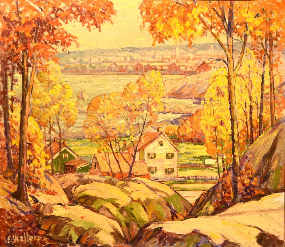 Emile Walters; 20thC. American Oil Landscape Signed (1 of 6)