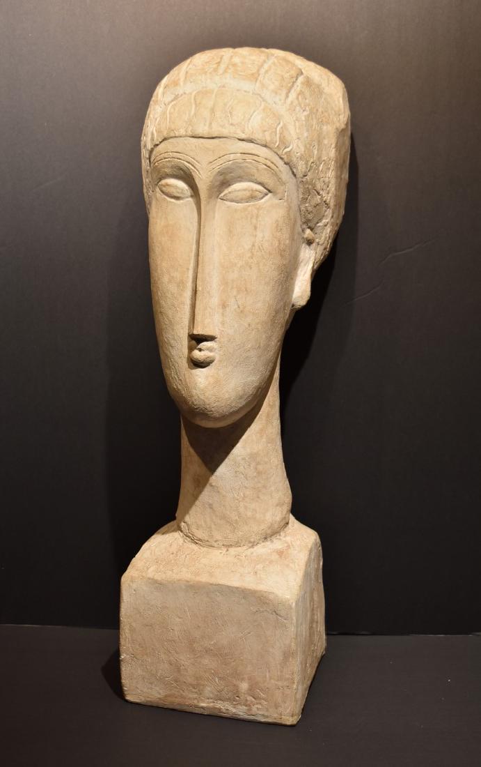 Amedio Modigliani(after); 20thC. Modernist Plaster Bust (1 of 9)