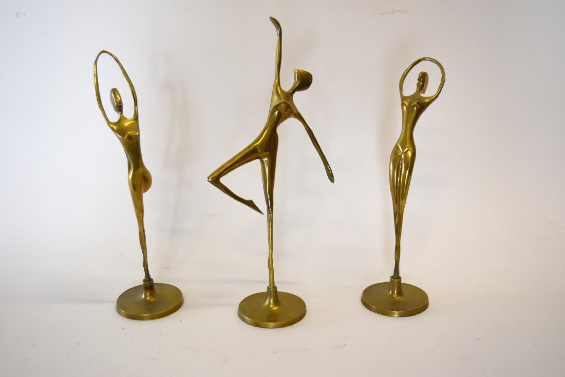 Three(3) Mid-Century Modern Brass Dancers (1 of 3)