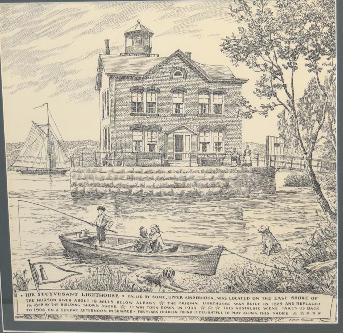 John Gould; 20thC. Pen and Ink Illustration Signed (1 of 6)