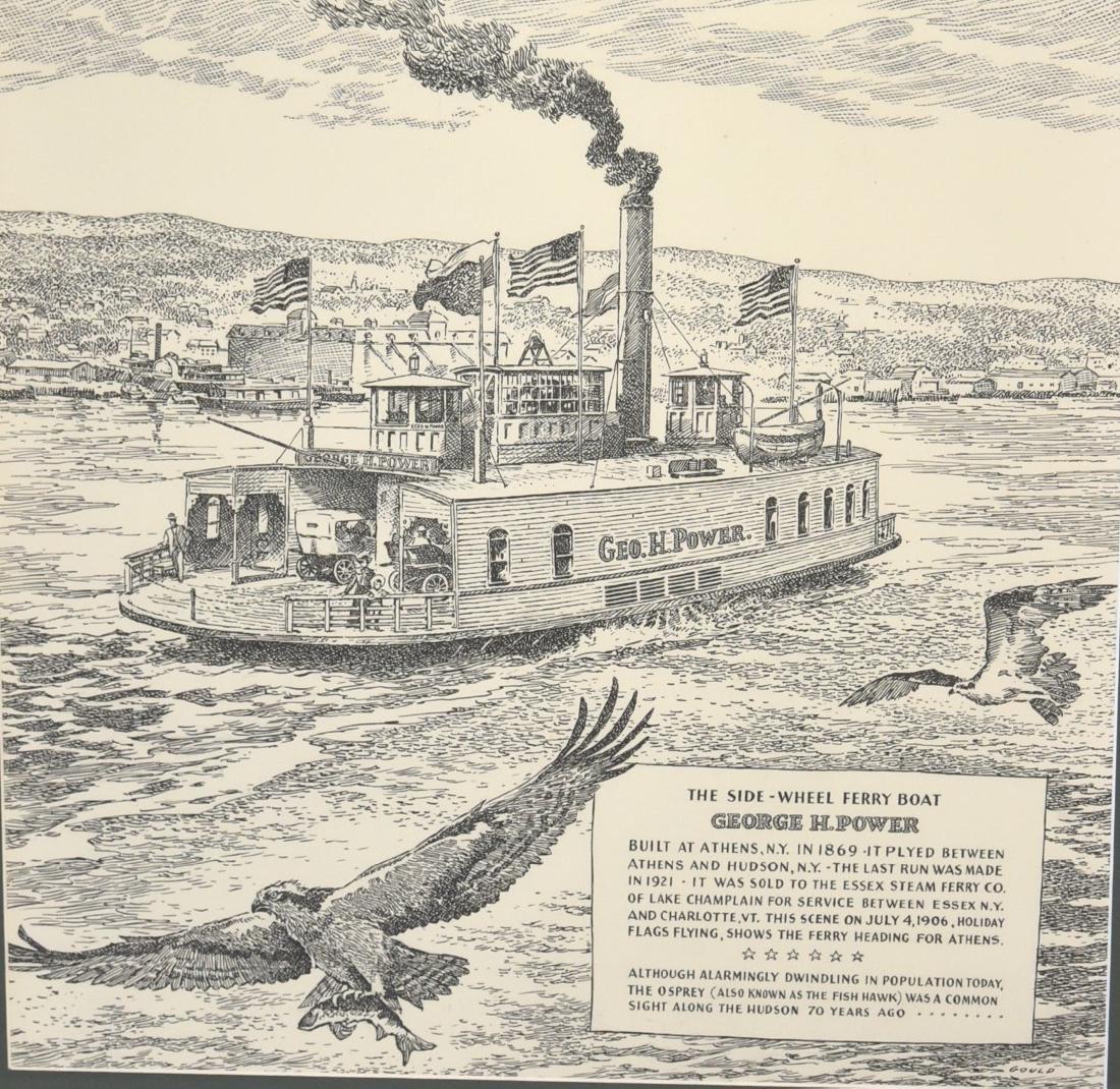 John Gould; 20thC. Pen and Ink Illustration Signed (1 of 5)