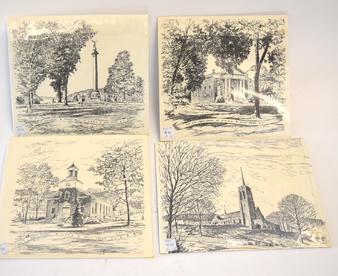 John Gould; Four(4) 20thC. Pen and Ink Illustrations (1 of 1)