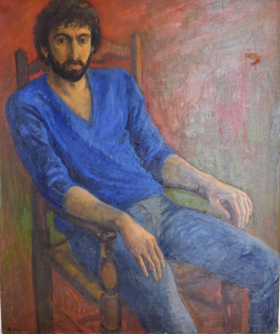 Susan Kahn; 20thC. American Oil - Young Analyst Signed (1 of 5)