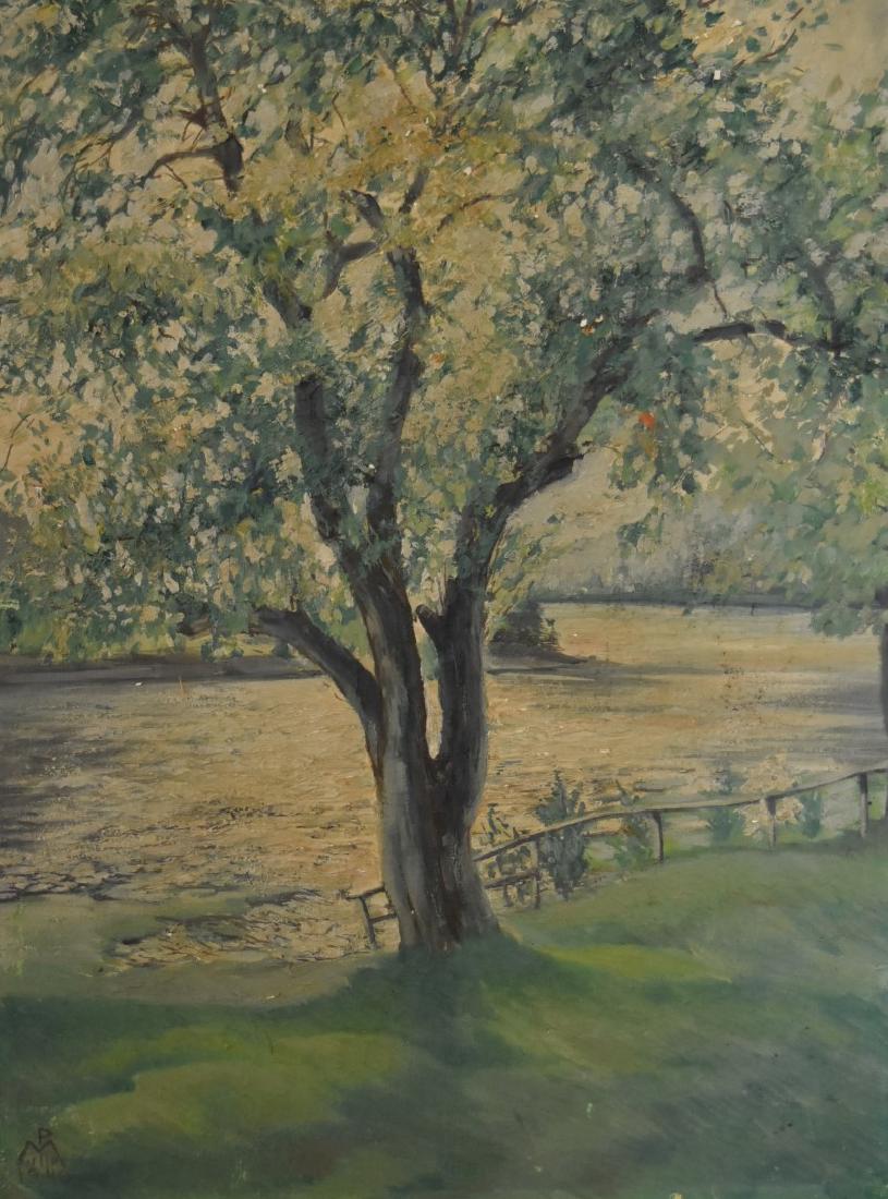 Paul Muller; 20thC. American Oil - Spring Blossoms (1 of 4)