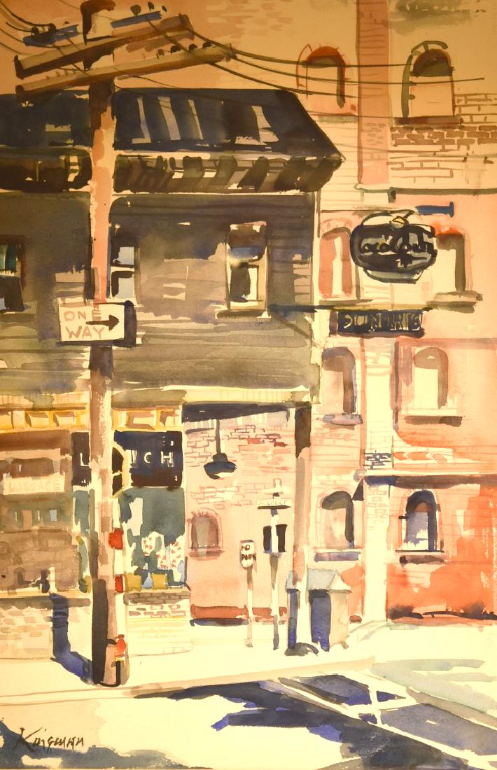 Dong Kingman; 20thC. American Modernist Watercolor (1 of 4)