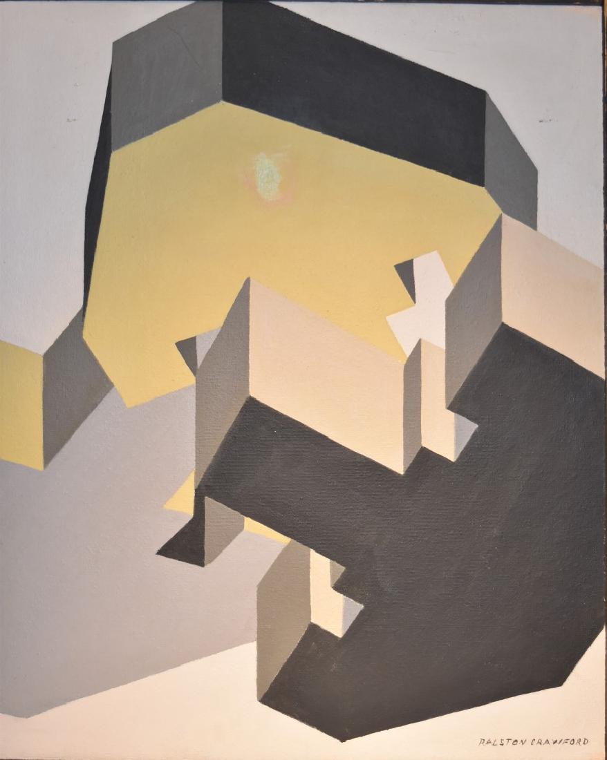 Ralston Crawford; 20thC.  Modernist Oil Signed (1 of 4)