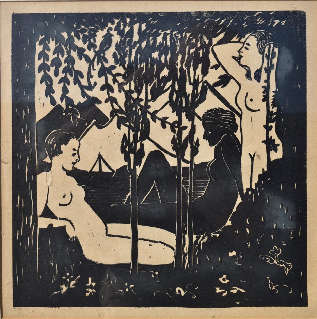 Andre Derain(attributed to); French Woodcut Print (1 of 4)