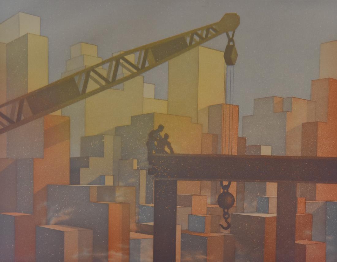 20thC. Modernist Lithograph Signed (1 of 4)