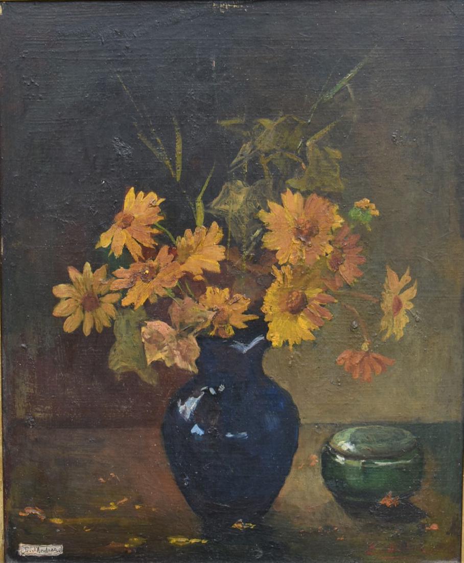 G. d'Andrea; 20thC. Oil Still Life Signed (1 of 4)