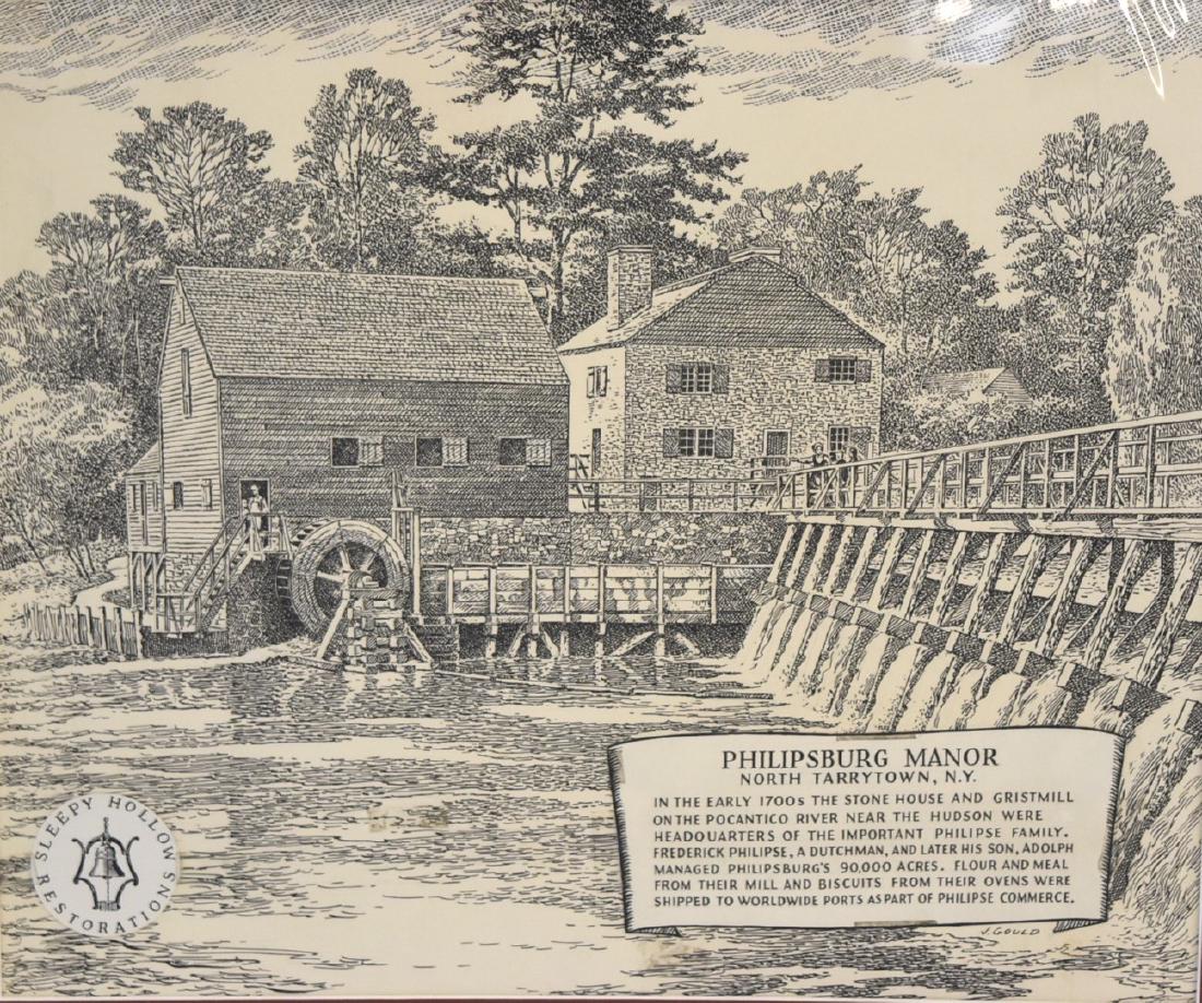 John Gould; 20thC. Pen and Ink Illustration Signed (1 of 5)