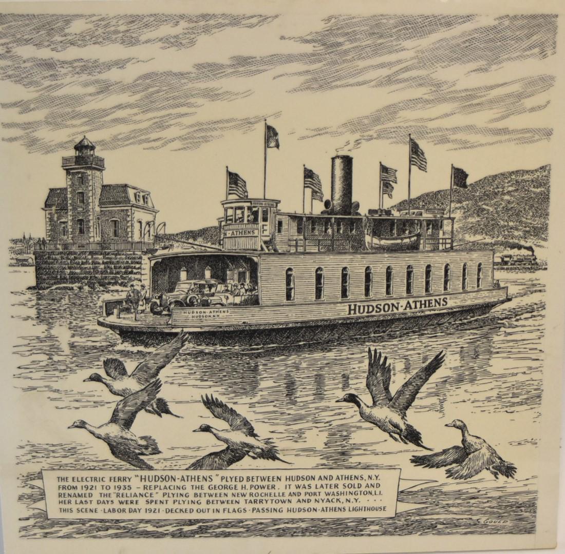 John Gould; 20thC. Pen and Ink Illustration Signed (1 of 5)