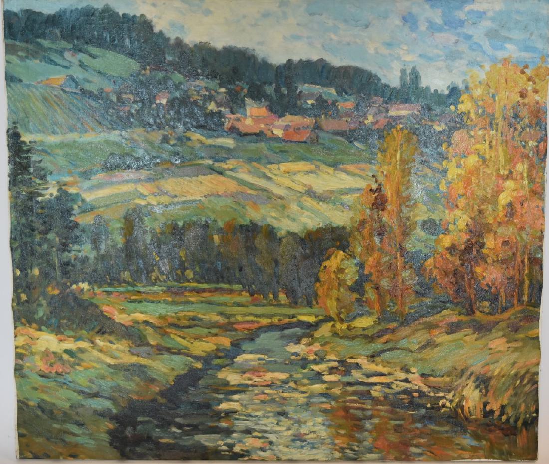 20thC. French School; Oil Landscape (1 of 3)