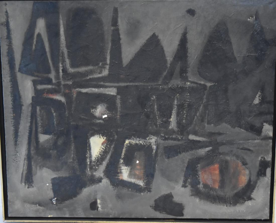 Frank Freed; 20thC. Modernist Oil Abstract Signed (1 of 6)