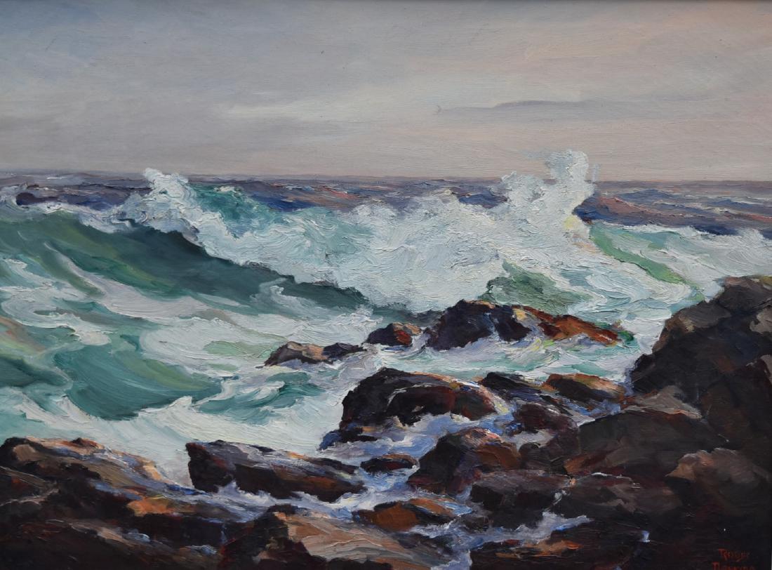 Roger Deering; 20thC. American Oil Surging Forward (1 of 9)