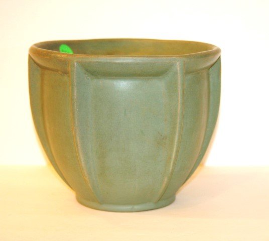 Teco Style Pottery Planter: 7in. H. x 8in. W.