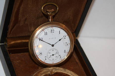 Elgin Gold Filled Pocket Watch: Elgin Nat'l Watch Co. USA #16078678. Original fitted case(as is, not running)