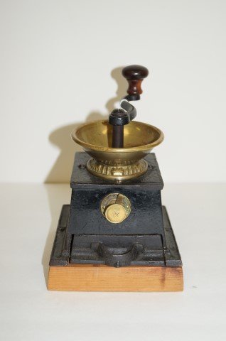 Victorian Cast Iron and Brass Coffee Mill (1 of 4)