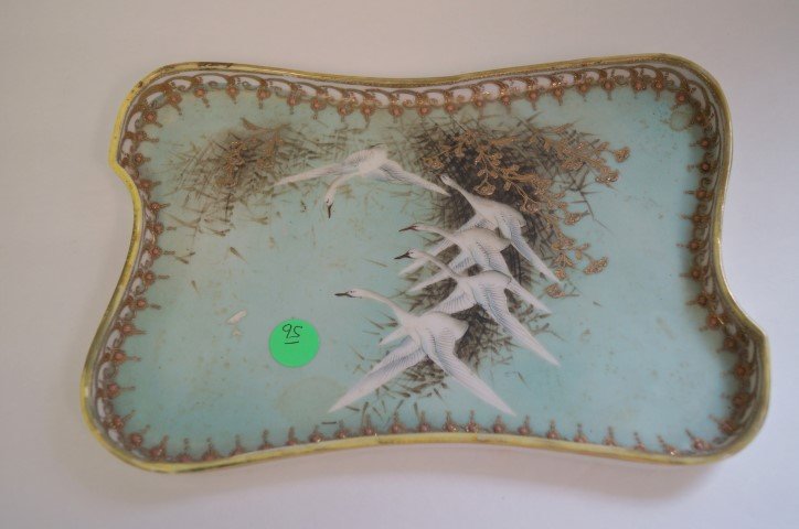Nippon Handpainted and Enameled Porcelain Tray (1 of 4)