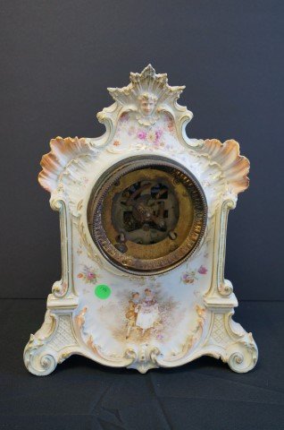 English Victorian Porcelain Clock (1 of 5)