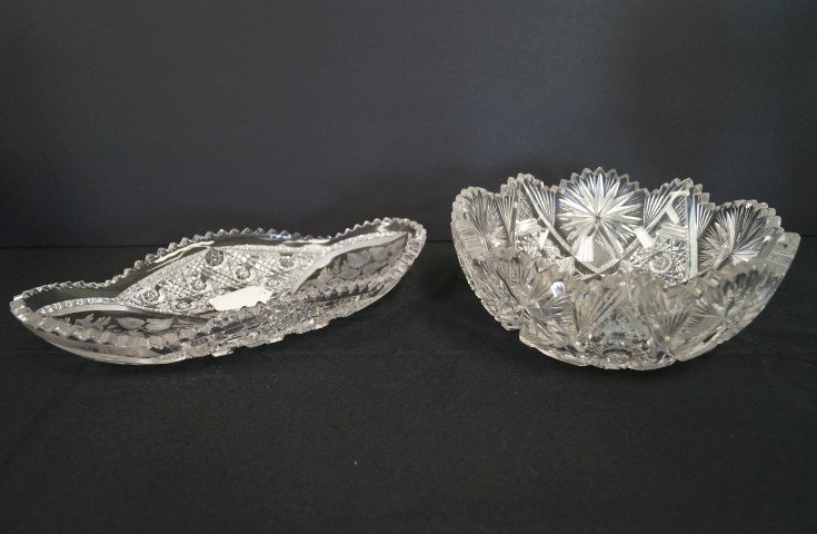 Two(2) American Brilliant Cut Glass Items (1 of 6)