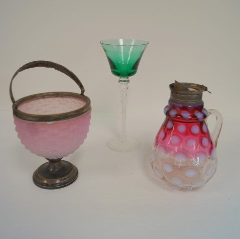 Three(3) Victorian Glass Items (1 of 5)