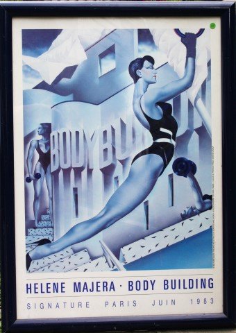 Scarce poster HELENE MAJERA BODY BUILDING Paris 1983 (1 of 7)