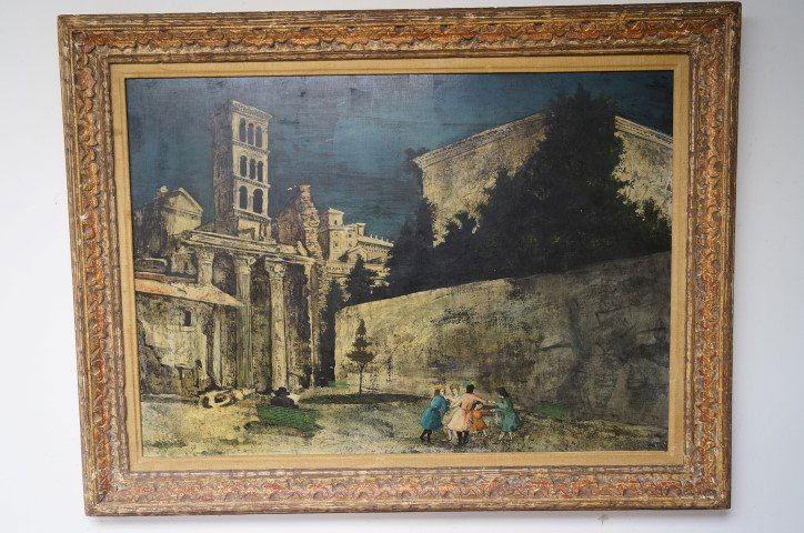 Franco Minei; 20th C. Italian Oil Painting Signed (1 of 8)