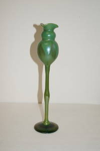 Tiffany(the manner of) Glass Flower Form Vase Signed