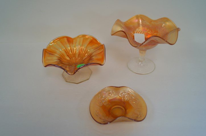 Three(3) Miscellaneous Carnival Glass Items (1 of 6)
