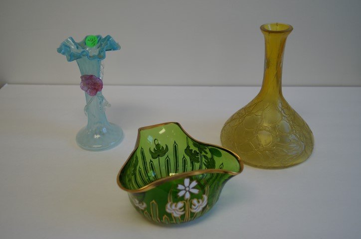 Three(3) Victorian Glass Items (1 of 10)