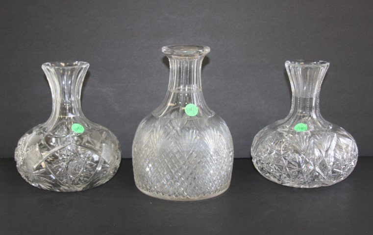 Three(3) American Brilliant Cut Glass Items (1 of 6)