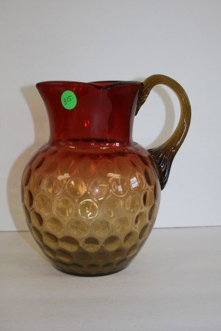 Victorian Amberina Glass Water Pitcher (1 of 4)
