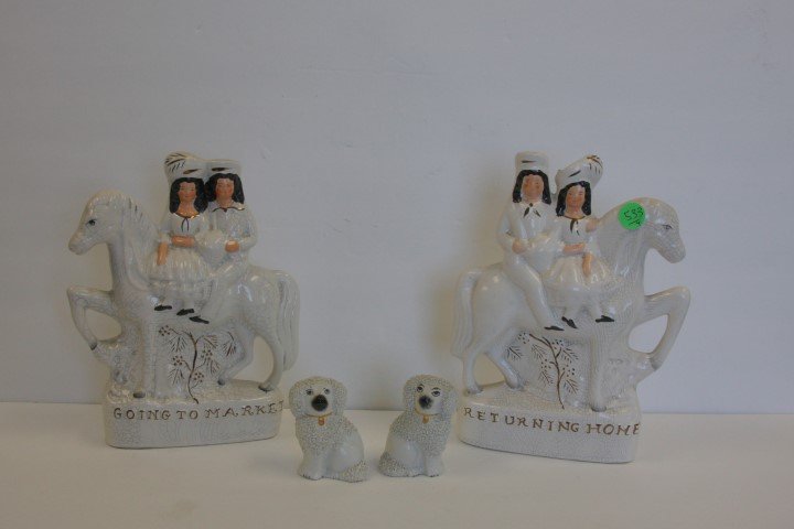 Four(4) Pieces of Staffordshire Porcelain Items (1 of 7)