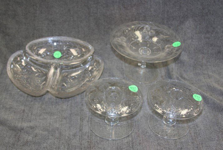 Four(4) Victorian Cut Crystal Items (1 of 3)