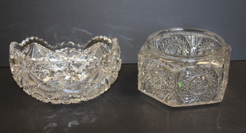 Two(2) Cut Glass Items (1 of 4)
