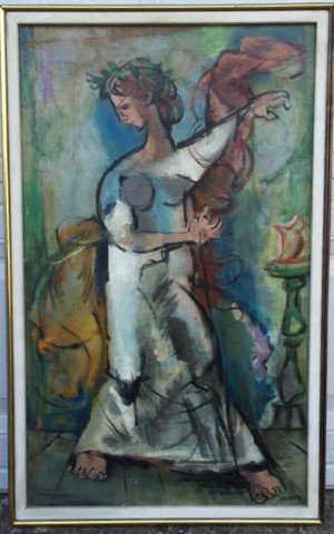 Max Weber; 20th C. American Oil Painting Signed (1 of 5)