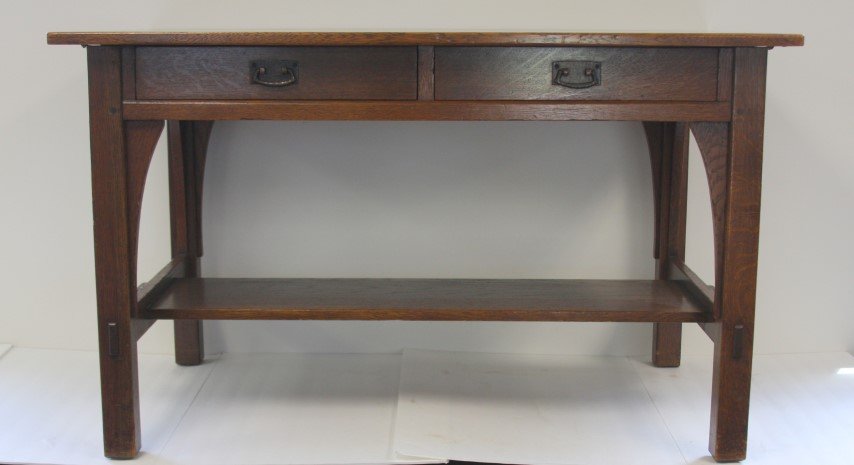 Stickley Art & Crafts Mission Oak Library Table (1 of 6)