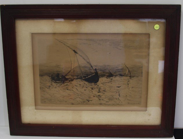 Robert Swain Gifford; American Etching Signed (1 of 4)