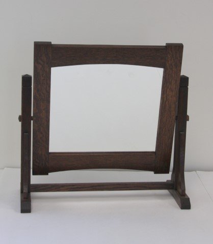 Arts & Crafts Mission Oak Dresser Mirror (1 of 4)