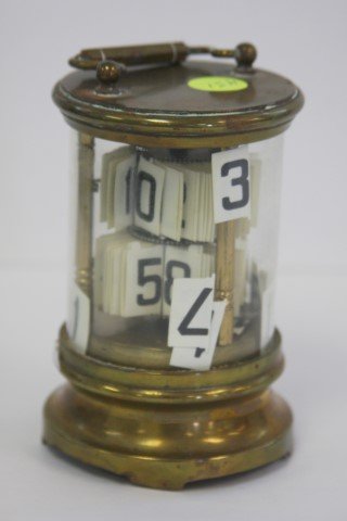 Antique Brass Wind Up Desk Calendar (1 of 3)