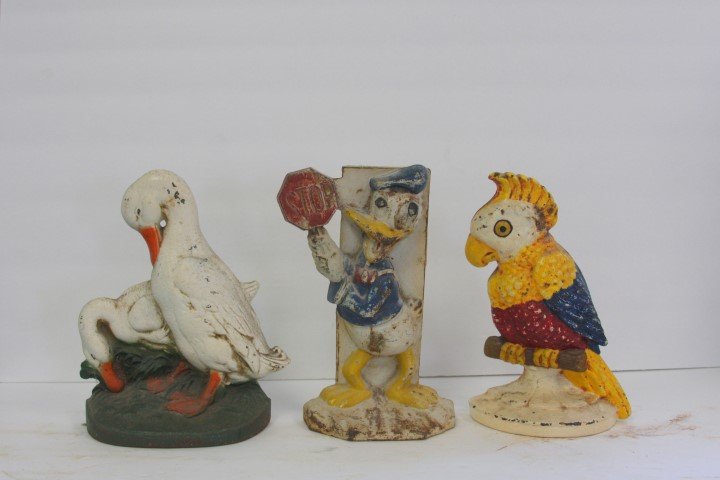 Three(3) Antique Cast Iron Ship Doorstops (1 of 6)