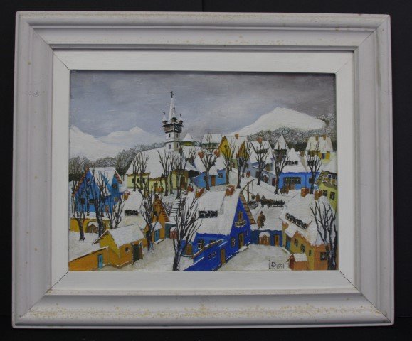 20th C. Russian Oil Painting Signed (1 of 7)