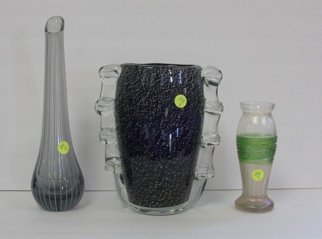 Three(3) Art Glass Vases (1 of 5)