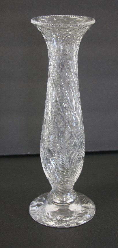 Libbey Cut Glass Bud Vase (1 of 4)